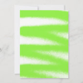 Modern Lime Green Spray Paint Photo Afstuderen Aankondiging (Achterkant)