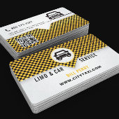 Modern Limo & Car Service Logo Design Visitekaartje