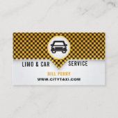 Modern Limo & Car Service Logo Design Visitekaartje (Voorkant)