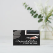 Modern Limo Driver Visitekaartje (Staand voorkant)