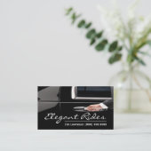 Modern Limo Driver Visitekaartje (Staand voorkant)