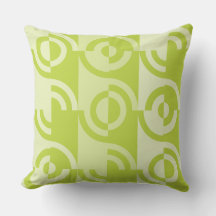 Modern Limoen-groen cirkelvormig patroon