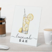 Modern limonade bar voetstuk teken reclamebord met voetstuk (Insitu)
