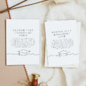 Modern Line Art Afstuderen Behuizing Kaart