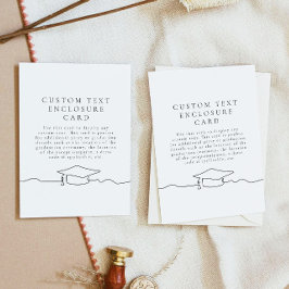 Modern Line Art Afstuderen Behuizing Kaart