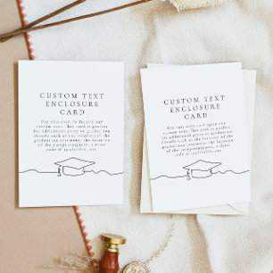 Modern Line Art Afstuderen Behuizing Kaart