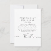 Modern Line Art Afstuderen Behuizing Kaart (Voorkant)