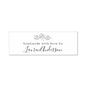 Modern Line Art Berries Handgemaakt met Liefde doo Zelfinktende Stempel (Design)