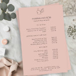 Modern, Line Art, Vrouw, Blad, Salon, Prijslijst Flyer<br><div class="desc">Modern,  Line Art,  Vrouw,  Blad,  Salon,  Prijslijst,  Flyers.</div>