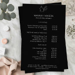 Modern, Line Art, Vrouw, Blad, Salon, Prijslijst Flyer<br><div class="desc">Modern,  Line Art,  Vrouw,  Blad,  Salon,  Prijslijst,  Flyers.</div>