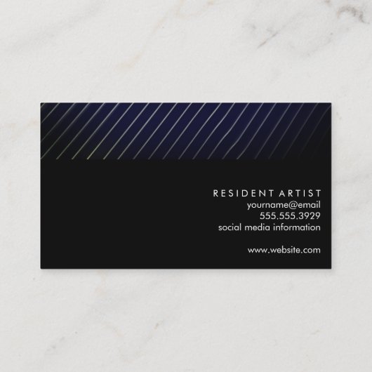 Modern Line Artwork Visitekaartje (Achterkant)