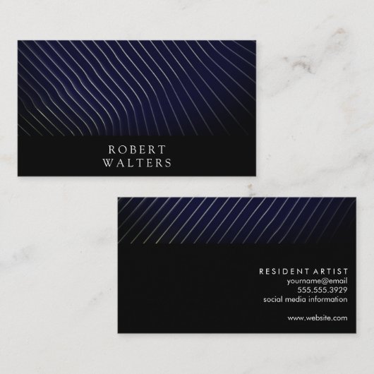 Modern Line Artwork Visitekaartje (Voorkant / Achterkant)