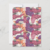 Modern Line Drawing Gold Champagne Brunch & Bubble Kaart (Achterkant)