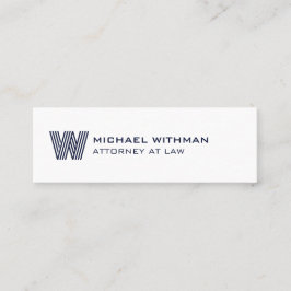 MODERN LINE MONOGRAM  BUSINESS LOGO  MINI VISITEKAARTJE