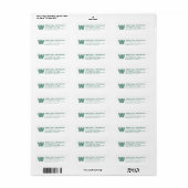 MODERN LINE MONOGRAM CORPORATE LAWYER ACCOUNTANT ETIKET (Full Sheet)