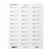 MODERN LINE MONOGRAM CORPORATE LAWYER ACCOUNTANT ETIKET (Full Sheet)