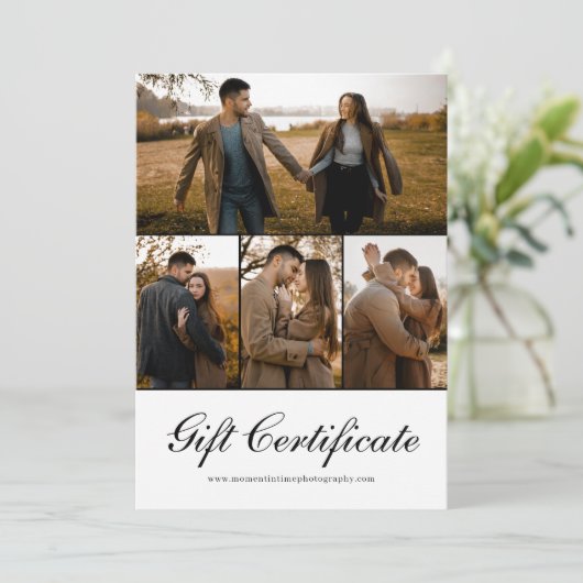 Modern Lined Fotografie Cadeaubon (Staand voorkant)