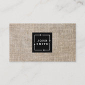 Modern Linen Visitekaartje (Voorkant)