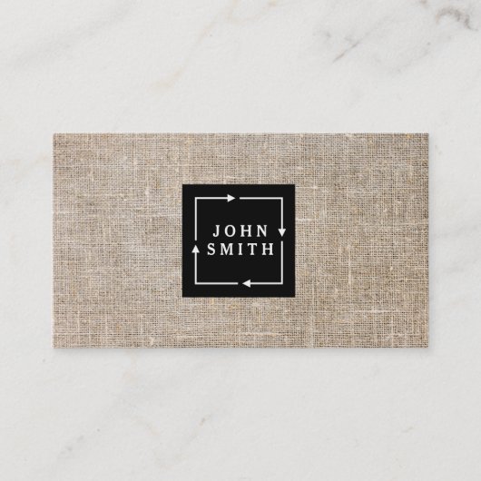 Modern  Linen Visitekaartje (Voorkant)