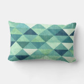 Modern Lines Geometric Mr. & mevrouw blauwgroen Kussen (Achterkant)