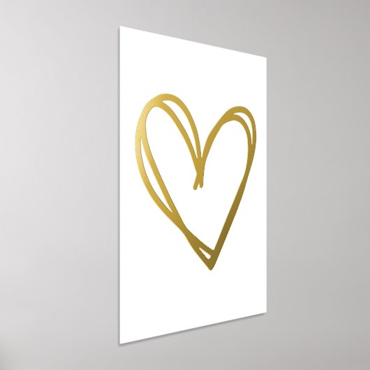 Modern Lines Heart Folie Afdrukken (Laagn)