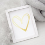 Modern Lines Heart Folie Afdrukken<br><div class="desc">Moderne lijnen Prints Folie hart</div>