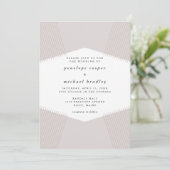 Modern Lines Wedding Uitnodiging (Staand voorkant)
