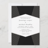 Modern Lines Wedding Uitnodiging (Voorkant)