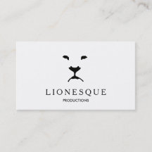 Modern Lion Logo Video en Film Productie Wit