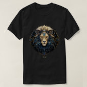Modern Lion Zodiac Symbool Zonneteken Leo Mannen T-shirt (Design voorkant)