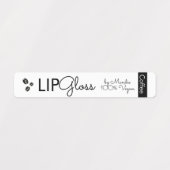 Modern Lip Gloss Coffee Vegan Branding Packaging Labels (Design 1)