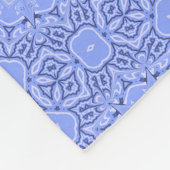 Modern Liquid Art Flower Mandala Pattern Fleece Deken (Hoek)