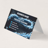 Modern Liquid Entity Residential Pressure Washing Visitekaartje (Voorkant)