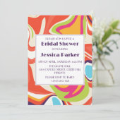 Modern Liquid Marble Uniek Vrijgezellenfeest Kaart (Staand voorkant)