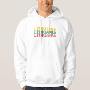 Modern Litouwen Lietuva Vlag Land Souvenir Hoodie