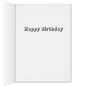 Modern Little Astronaut Wenskaart - Blauw (Binnen (Rechts))