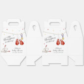 Modern Little Champion Boxing Sport Baby Shower Bedankdoosjes (Ongevouwen)