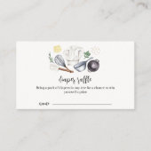 Modern Little Chef Luier Raffle Baby shower Informatiekaartje (Voorkant)