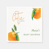 Modern Little Cutie Citrus Baby shower Servet (Voorkant)