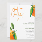 Modern Little Cutie is op de weg Baby shower Kaart (Voorkant)