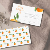 Modern Little Cutie Luier Raffle Informatiekaartje