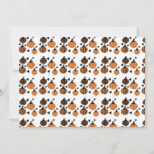 Modern Little Halloween Pumpkin Birthday Kaart (Achterkant)
