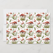 Modern Little Mushroom Baby shower Bedankt (Achterkant)