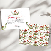 Modern Little Mushroom Baby shower Bedankt