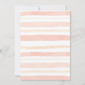 Modern Little Peach is onderweg Baby shower Kaart (Achterkant)