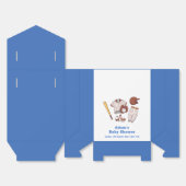 Modern Little Slugger Baseball Sport Baby Shower Bedankdoosjes (Ongevouwen)