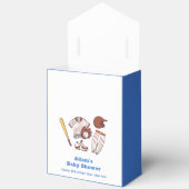 Modern Little Slugger Baseball Sport Baby Shower Bedankdoosjes (Open)