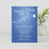 Modern LIttle Star Baby shower Uitnodiging (Staand voorkant)