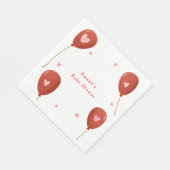 Modern Little Sweetheart Balloon Baby shower Servet (Hoek)