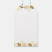 Modern Little Teddy Bear Baby shower Dank u Label Cadeaulabel (Achterkant)